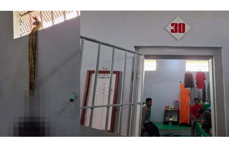 Napi Lapas Palangka Raya Tewas Gantung Diri di Kamar Mandi Sel