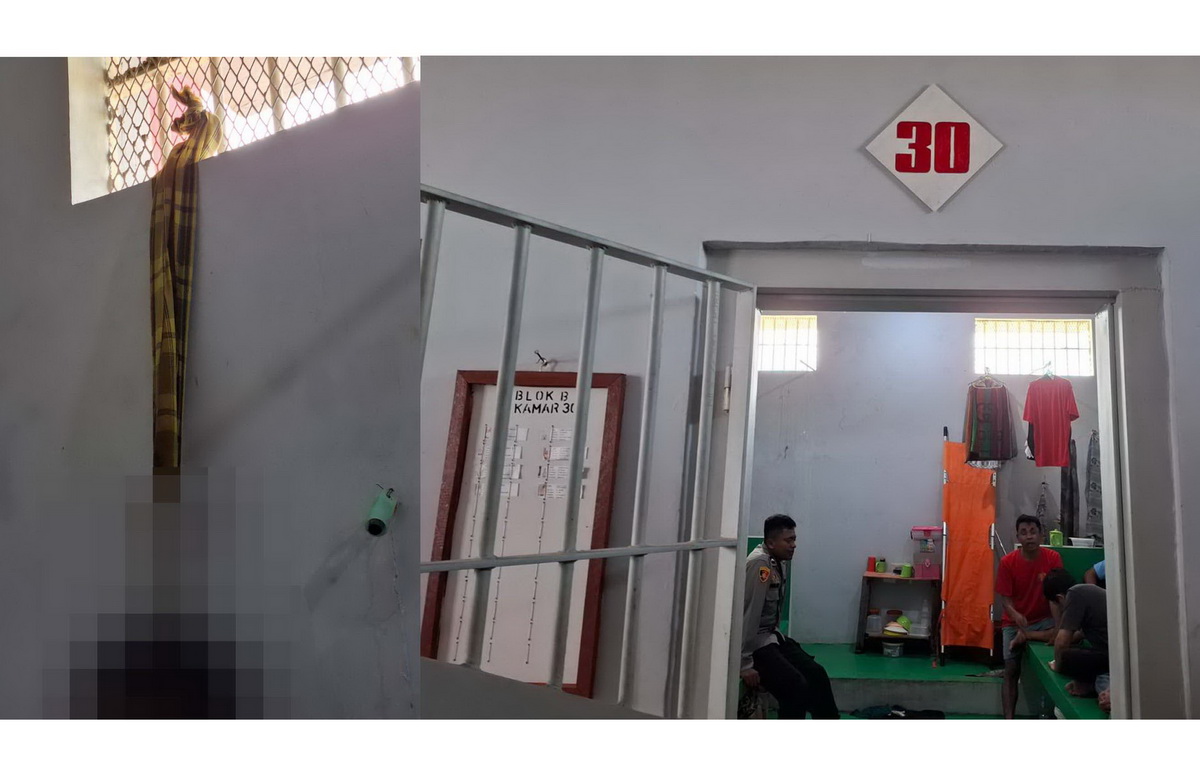 Napi Lapas Palangka Raya Tewas Gantung Diri di Kamar Mandi Sel