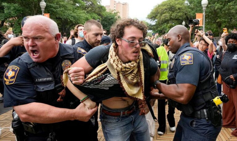 Warga AS Pro-Palestina Protes Kedatangan Netanyahu