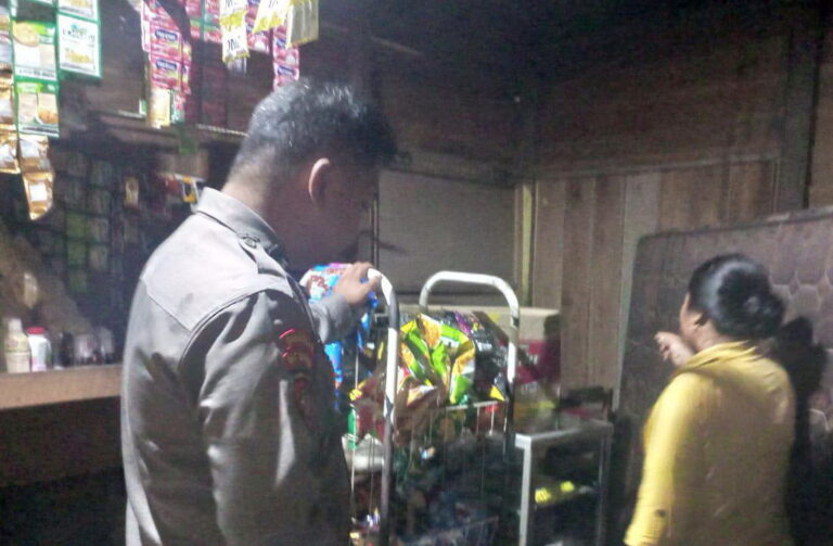 Kios Sembako di Kelurahan Pager Dibobol Maling, Dagangan Raib