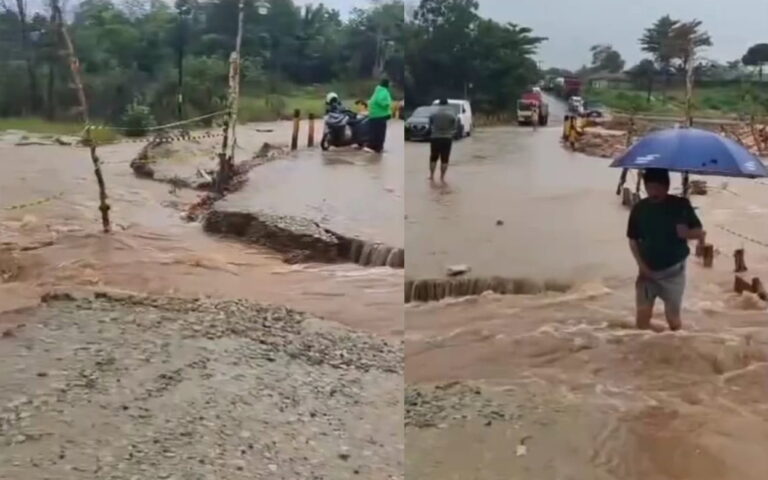 Jembatan Kereng Pangi Jebol, Jalur Palangka Raya-Sampit Lumpuh
