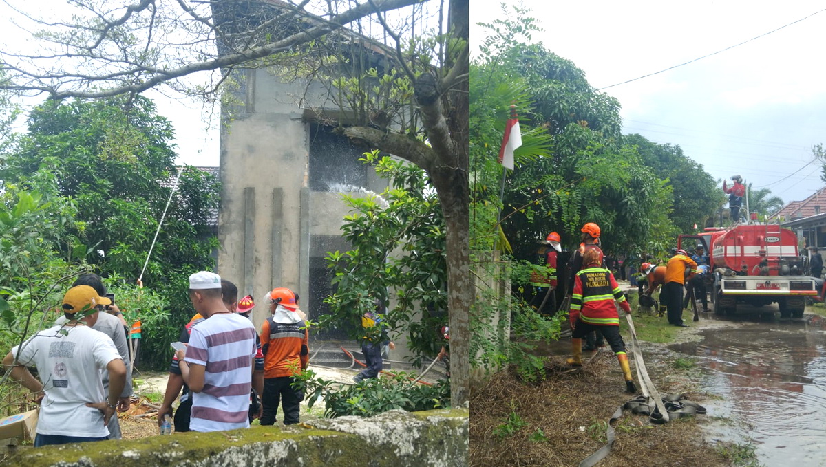 Penghuni Salat Jumat, Rumah di Jalan Hiu Putih Palangka Raya Terbakar
